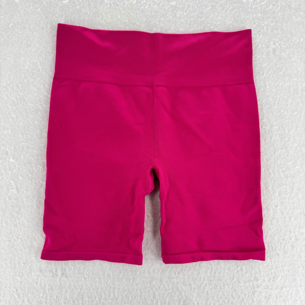 New Balance - Biker Shorts Seamless Ribbed - Pink - M - Womens